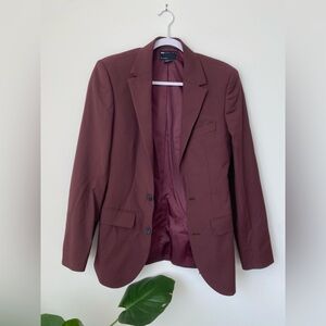ASOS BURGUNDY SUIT JACKET